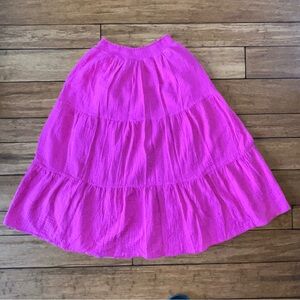 Blair Vibrant Pink Tiered A-Line Skirt